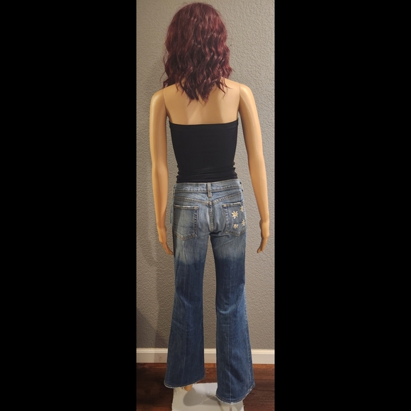 Awesome VTG Daisy Flare Jeans - Picture 6 of 16
